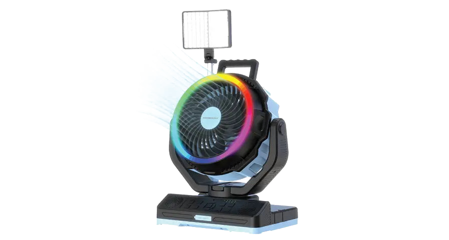 Powerology VentoPower Outdoor 40K Oscillating Fan - Blue/Black