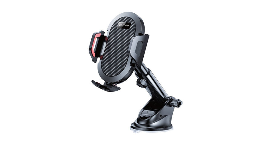 Porodo ABS+Silicone 360 Degree Rotatable Universal Car Mount - Black