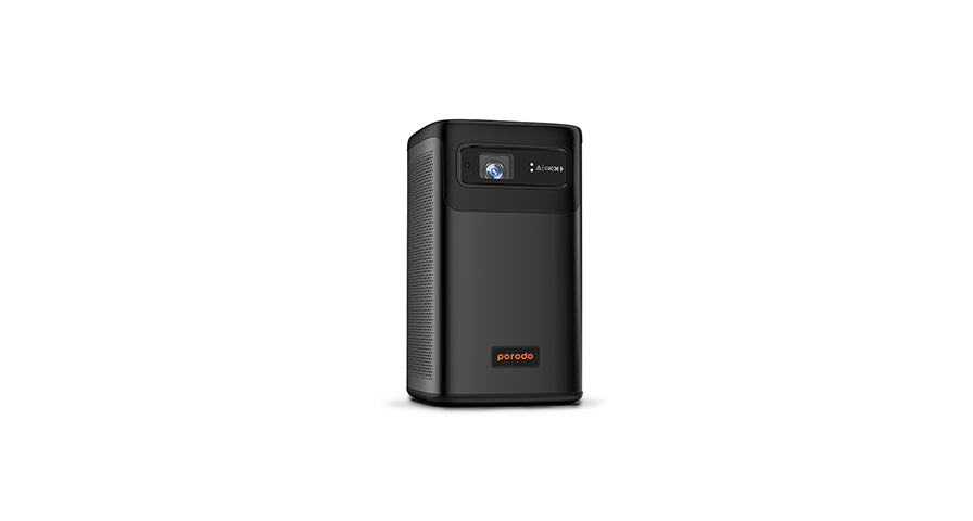 Porodo Android 9.0 960*540P DLP Portable Projector - Black