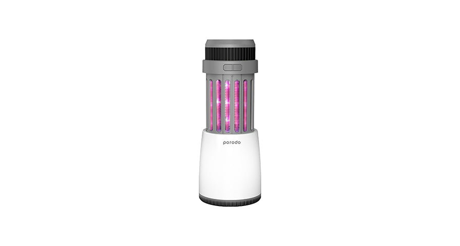 Porodo LifeStyle Outdoor 5W Lamp with Mosquito Zapper - Black/Grey