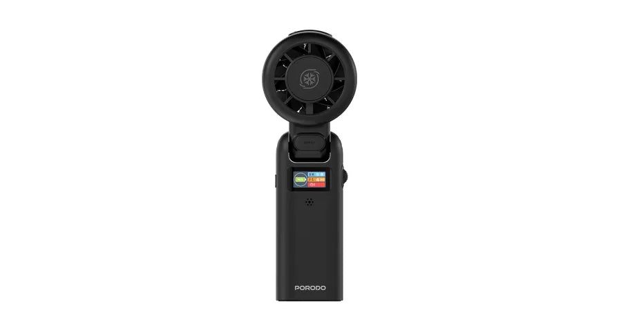 Porodo Lifestyle Chillo Bot AI Smart Voice Control Fan with mist Cooling Function - Black