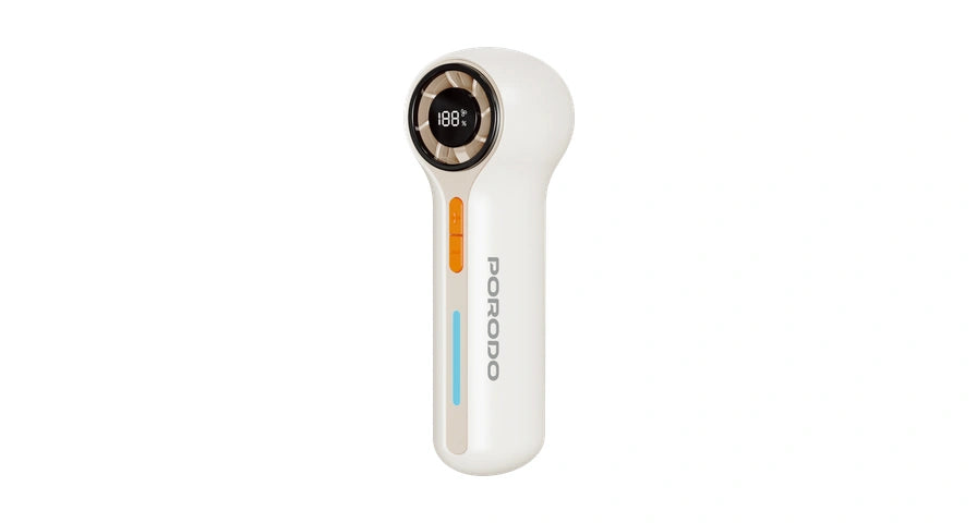 Porodo Lifestyle Chillo Breeze Pocket Turbo Fan with 100 Adjustable Speed Levels - Beige