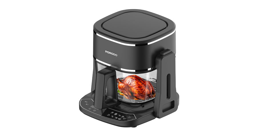 Porodo Lifestyle Dual Design Air Fryer & Grill - Black