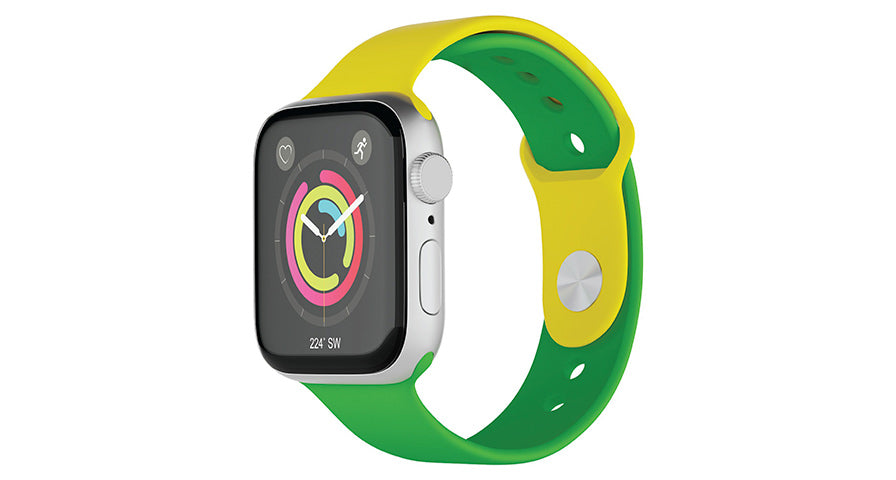 Porodo Lifestyle Silicone Brazil Flag Watch Strap - Yellow/Green We use cookies to provide you a better user experience on this website. Cookie Policy