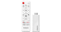 Porodo 4k Android Smart Streaming TV Stick with Google Assistant & Voice Control - White