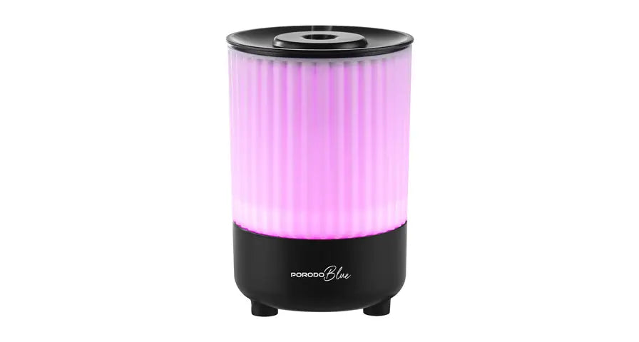 Porodo Blue Noa Aroma Diffuser with Colorful Lights - Black