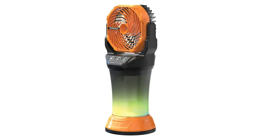 Porodo FreshPulse Portable Misting Fan - Orange & Black