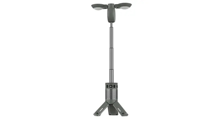 Porodo Lifestyle Foldable Lantern LED Camping Light with Tripod Base & RGB Lighting - Green