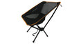 Porodo Lifestyle Mesh Fabric Comfort Camping Chair with Handy Storage Pouch - Black