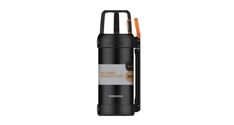 Porodo Lifestyle Outlander Insulation Flask - Black