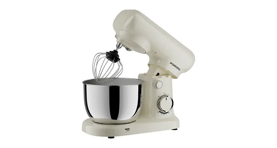 Porodo Lifestyle Tilt-Head Electric Household Stand Mixer - White