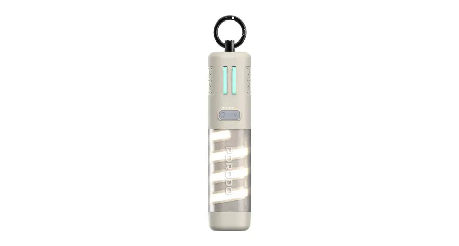 Porodo PowerBeam 5000mAh Power Bank with Built-In Flashlight - Khaki