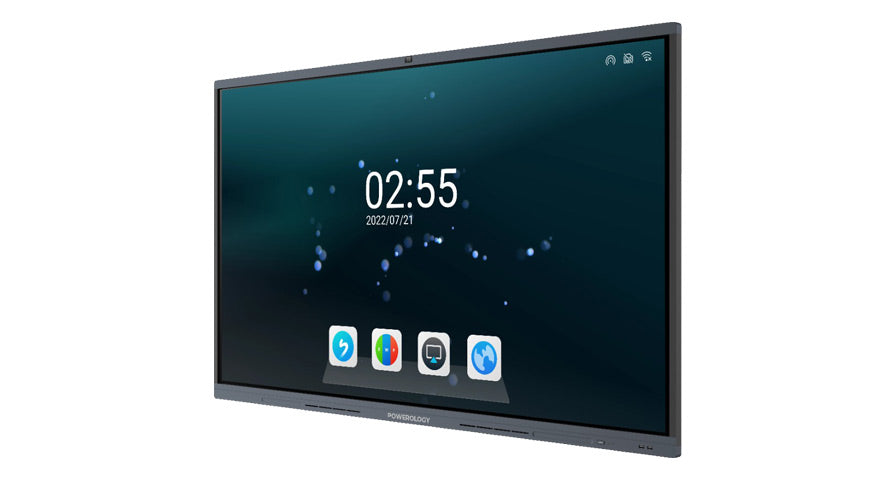 Powerology Dual Windows & Android Interactive Smartboard 65" - Black
