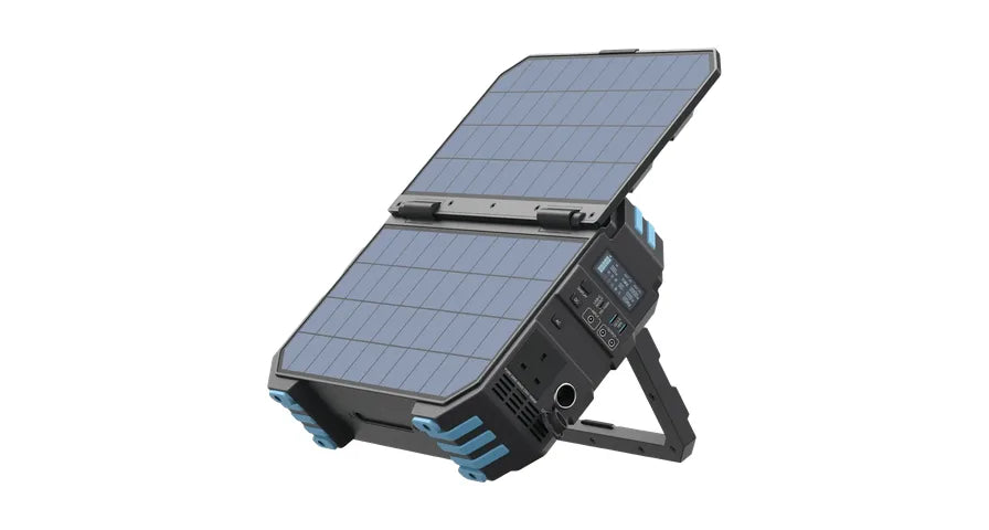 Powerology Helio 1600W Portable Solar Power Generator - Black