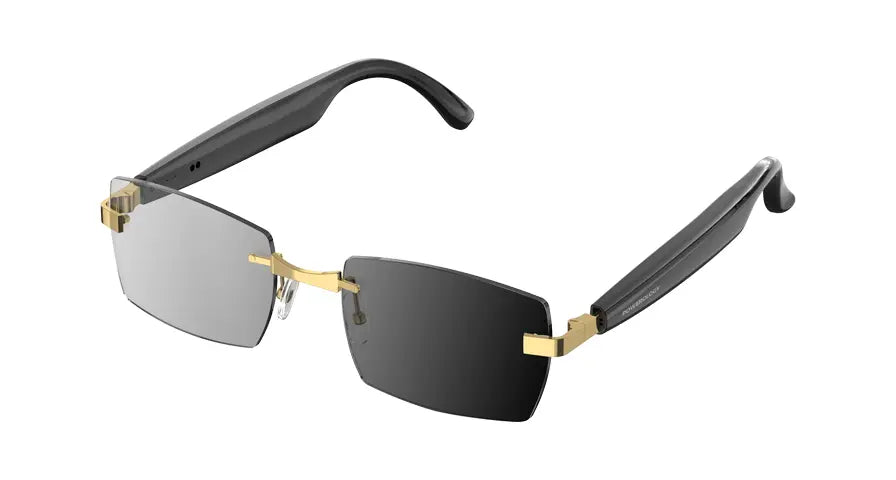 Powerology Cannes Smart Audio Sunglasses - Gold/Black