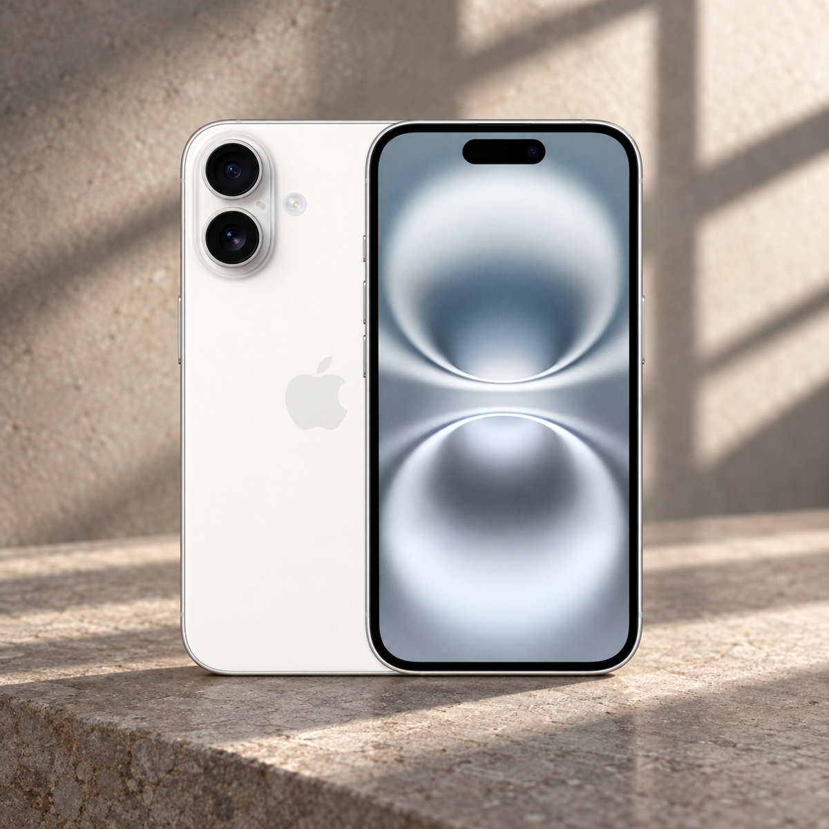IPHONE 16 128 GB WHITE — GREY Studio editorial