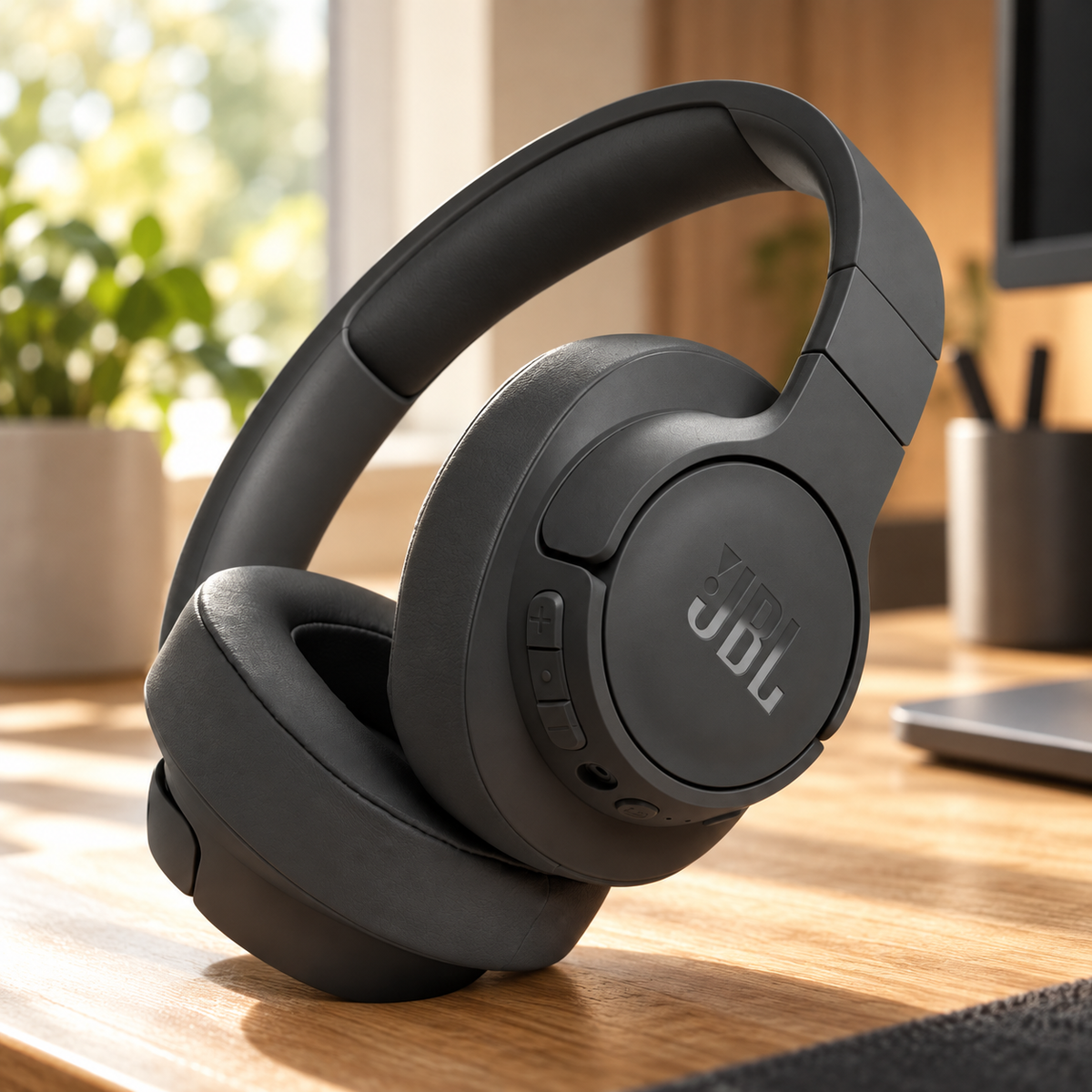 JBL T770 NC HEADPHONE — GREY Studio lifestyle