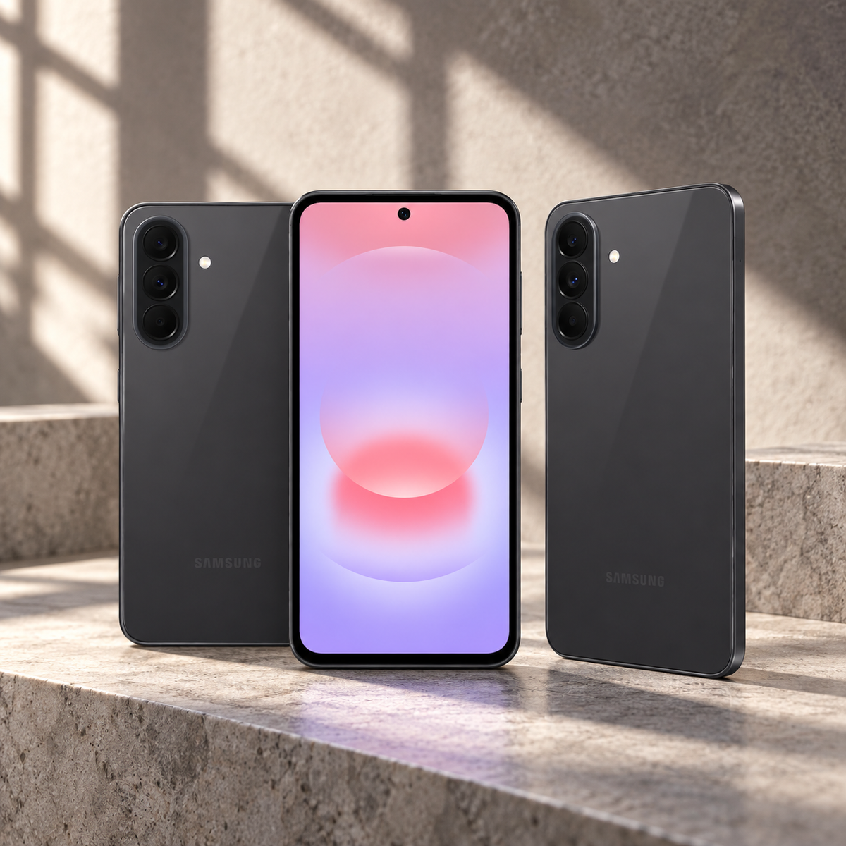 SAMSUNG A37 8* 256 GB CHA — GREY Studio editorial