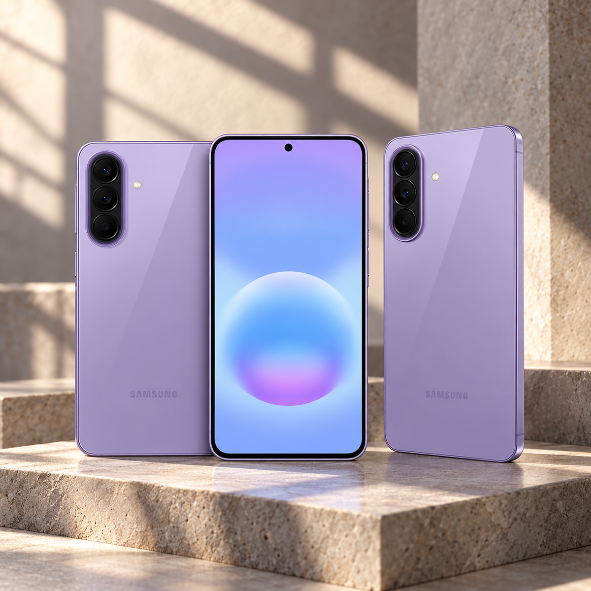 SAMSUNG A57 8*256 GB LILA — GREY Studio editorial