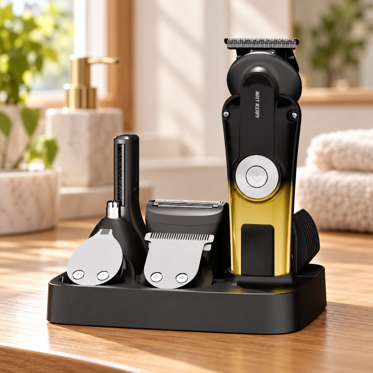 Green Lion 6 in 1 Trim Pro Grooming Kit - Black — GREY Studio lifestyle