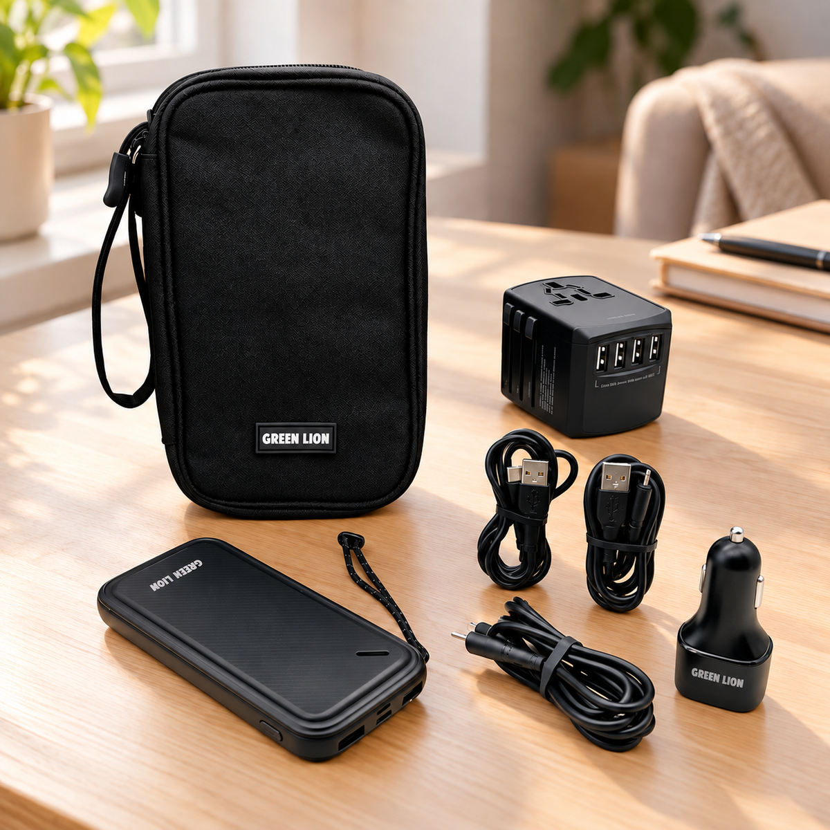 Green Lion 6 In 1 Universal Travel Bag — GREY Studio lifestyle