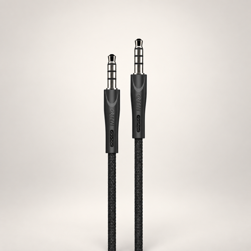 Green Lion AUX 3.5 to AUX 3.5 Cable 1.2m - Black — GREY Studio catalog