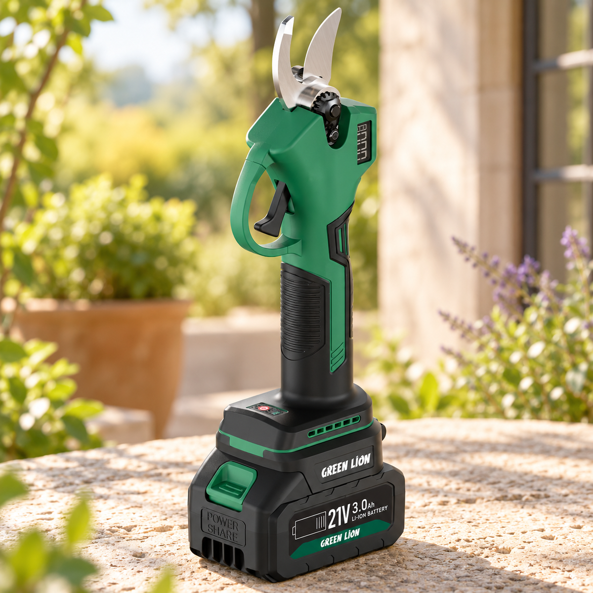 Green Lion GSH-400 Electric Pruning Shears Tool - Green — GREY Studio lifestyle