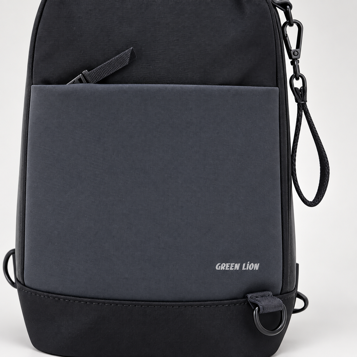 Green Lion Napol Bag - Black — GREY Studio detail