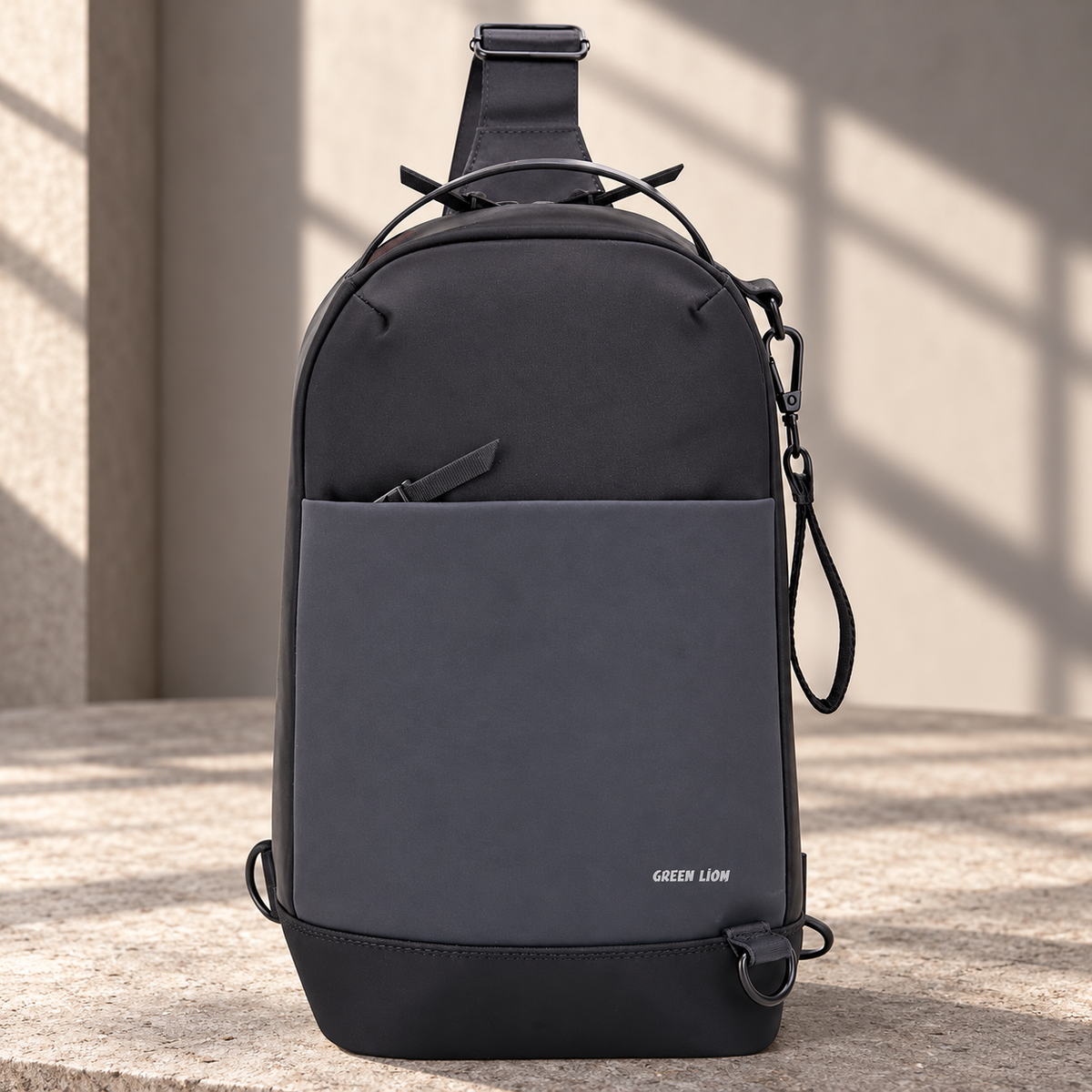 Green Lion Napol Bag - Black — GREY Studio editorial