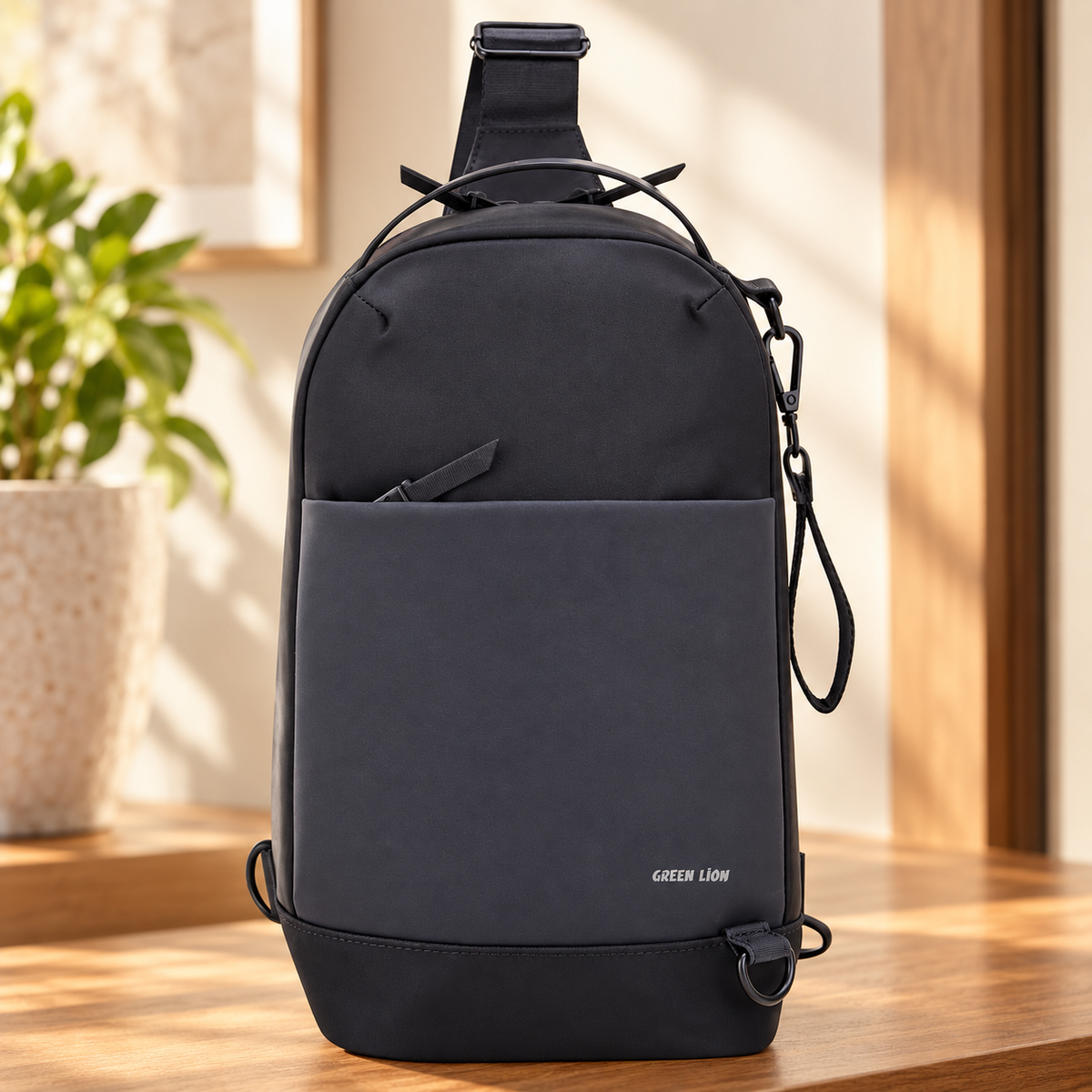 Green Lion Napol Bag - Black — GREY Studio lifestyle