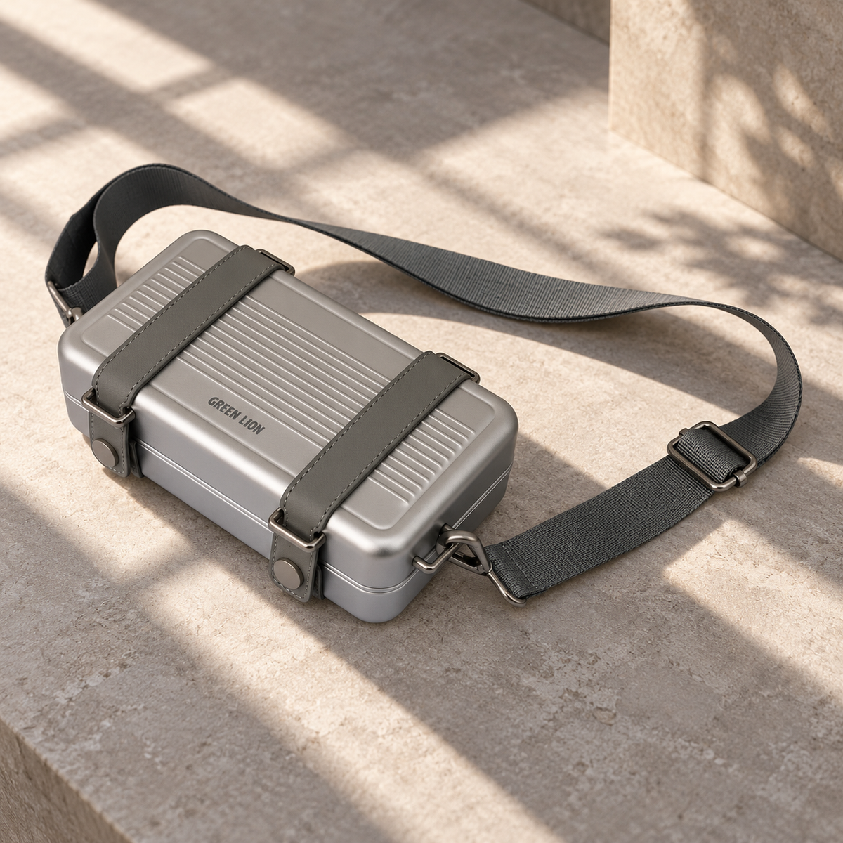 Green Lion Valancia Carry Bag - Silver — GREY Studio editorial