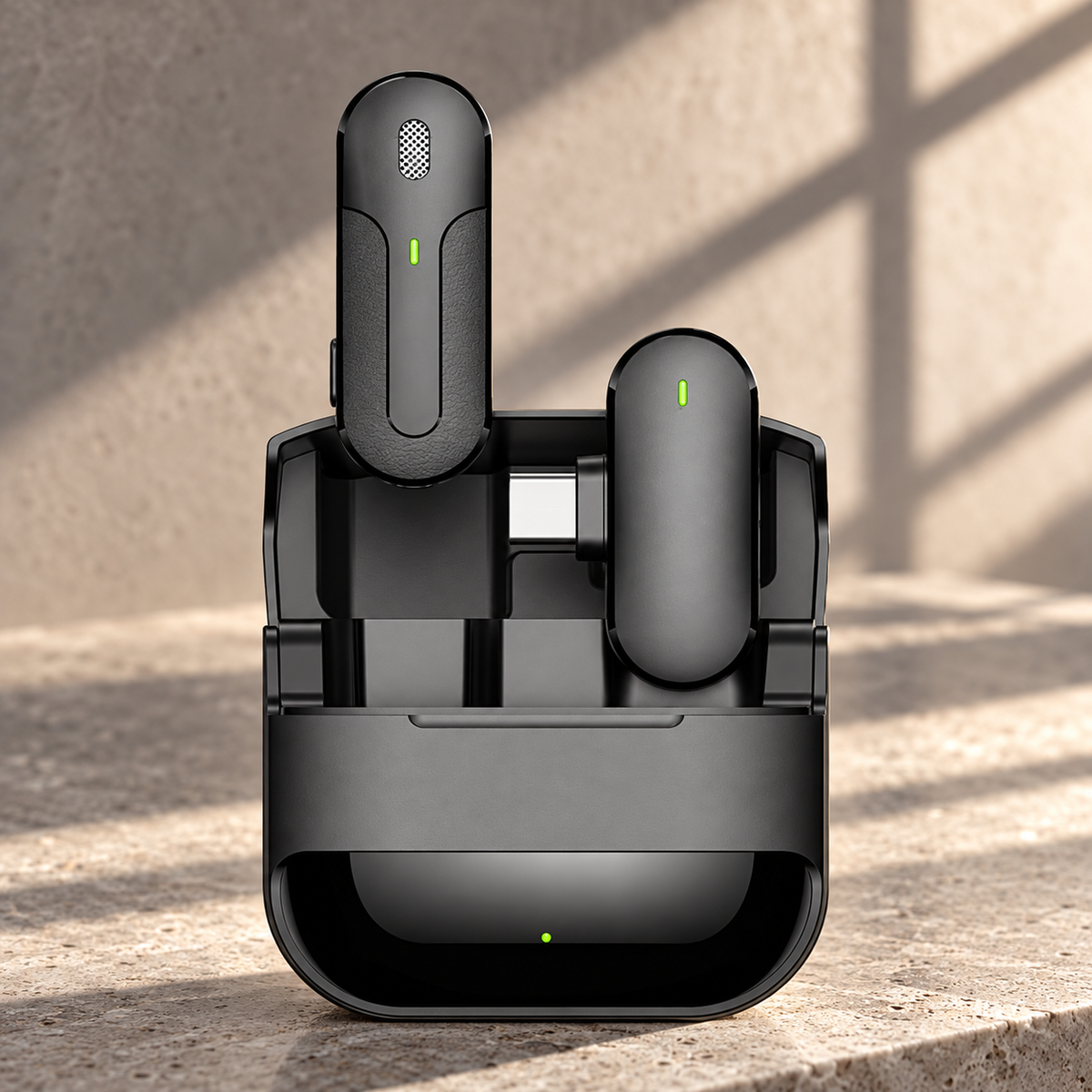 Green Lion Wireless Microphone with Type-C Connector - Audio Recording — GREY Studio editorial