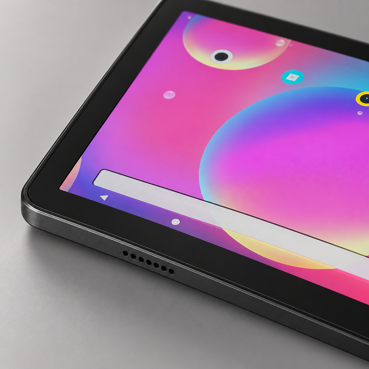 Porodo Tablet Android 13 128GB 4GB 10 Inch Wifi + 4G 2+5MP 6000 MaH — GREY Studio detail