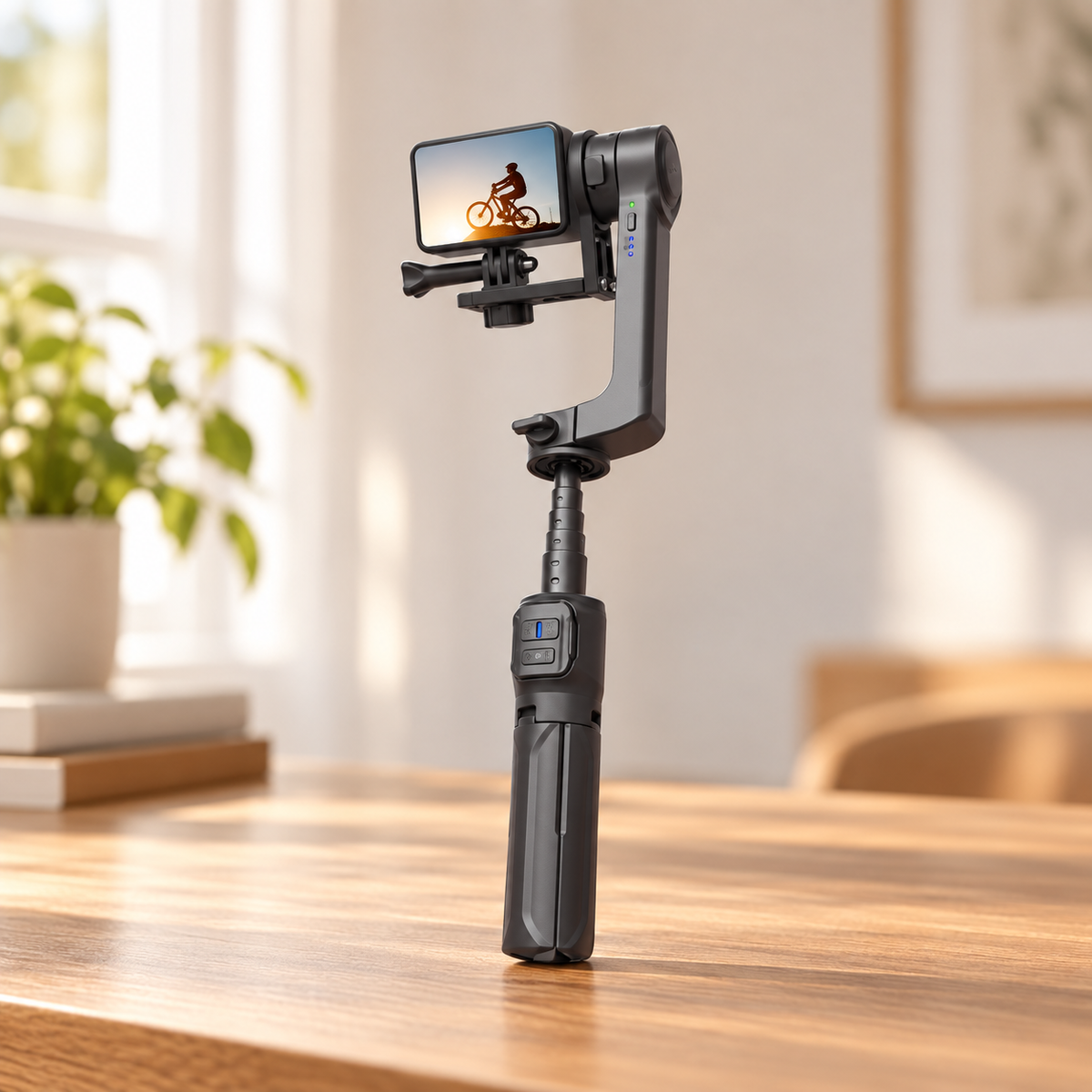 Porodo 2-Axis Gimbal Stablizer - Black — GREY Studio lifestyle