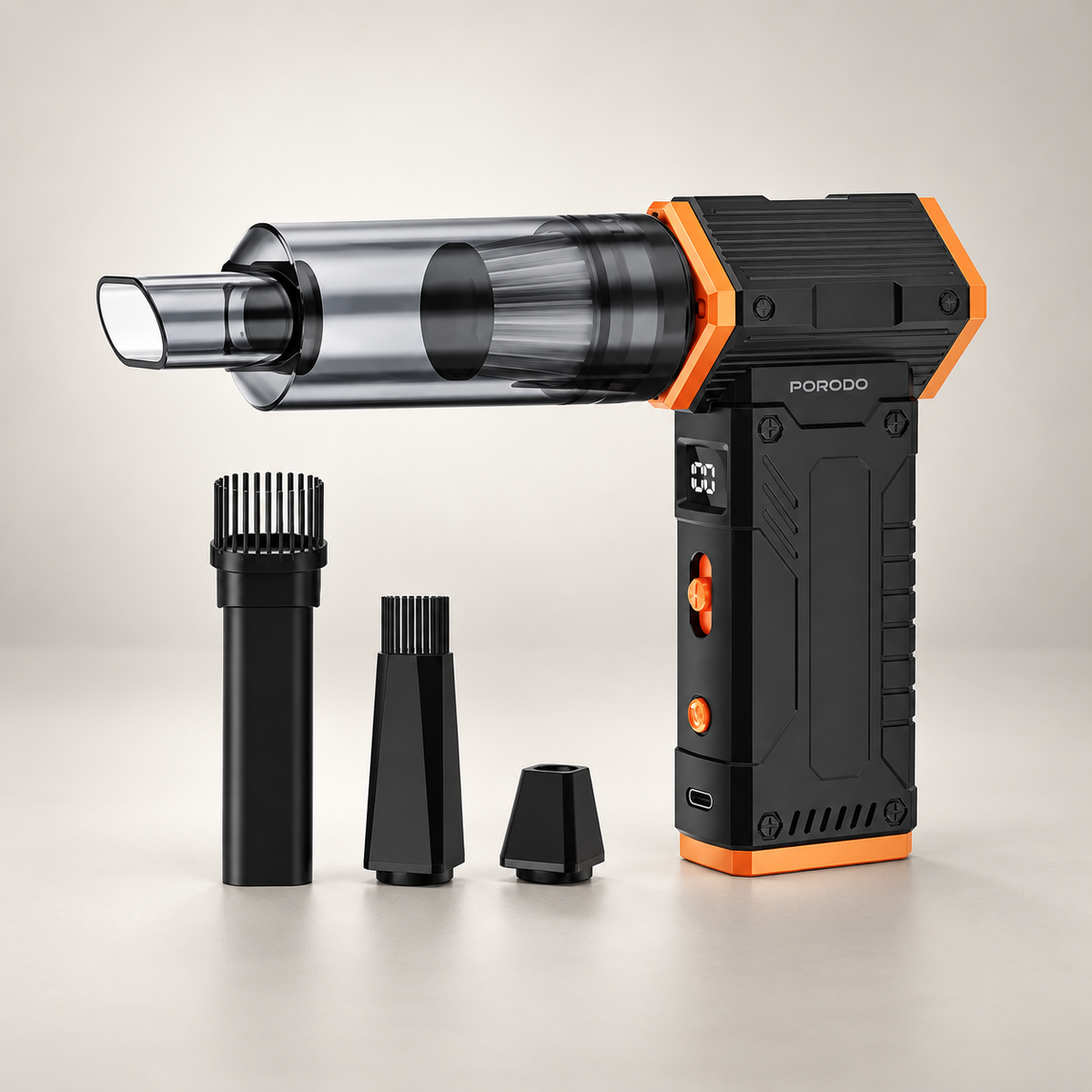 Porodo 2-In-1 Air Duster & Vacuum Cleaner with 4 Replaceable Nozzles - Black — GREY Studio catalog