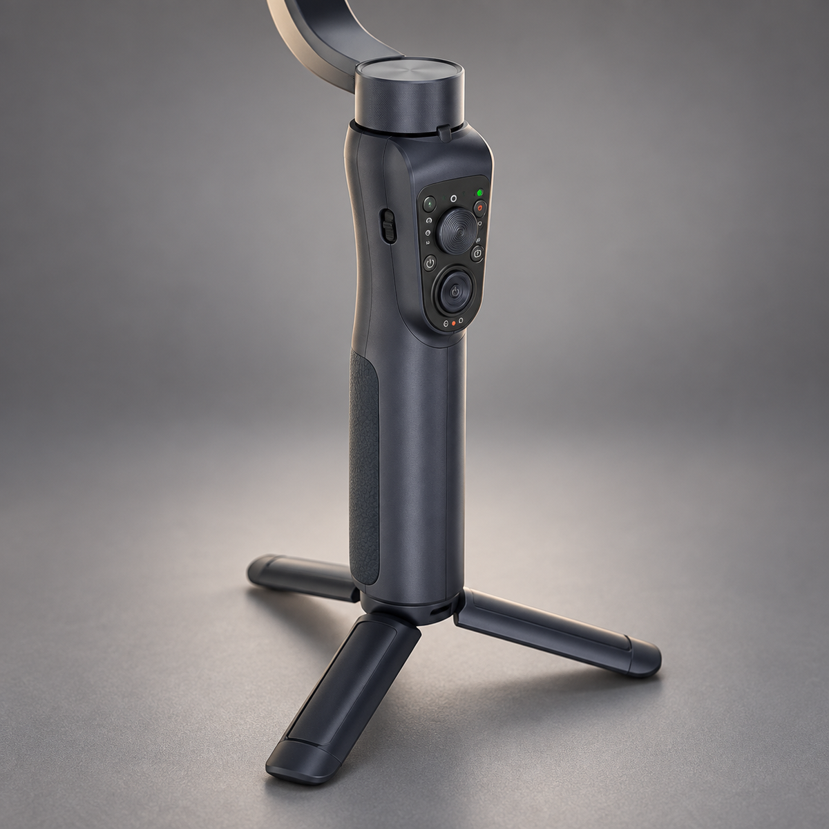 Porodo 3-Axis Ai Tracker & Light Gimbal Stabilizer - Black — GREY Studio detail