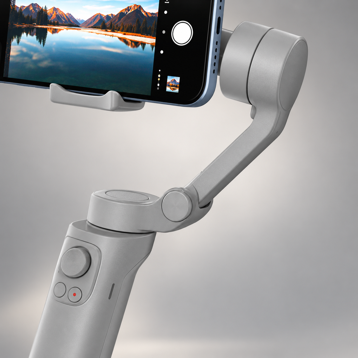 Porodo 3-Axis Anti shake Gimbal P5 — GREY Studio detail