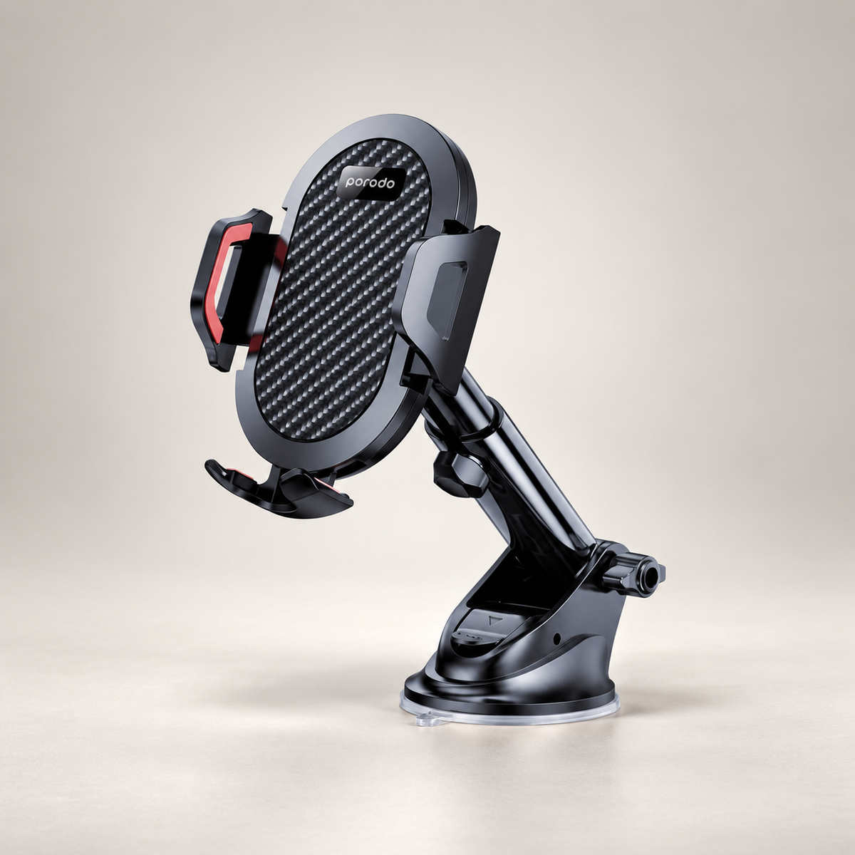 Porodo ABS+Silicone 360 Degree Rotatable Universal Car Mount - Black — GREY Studio catalog
