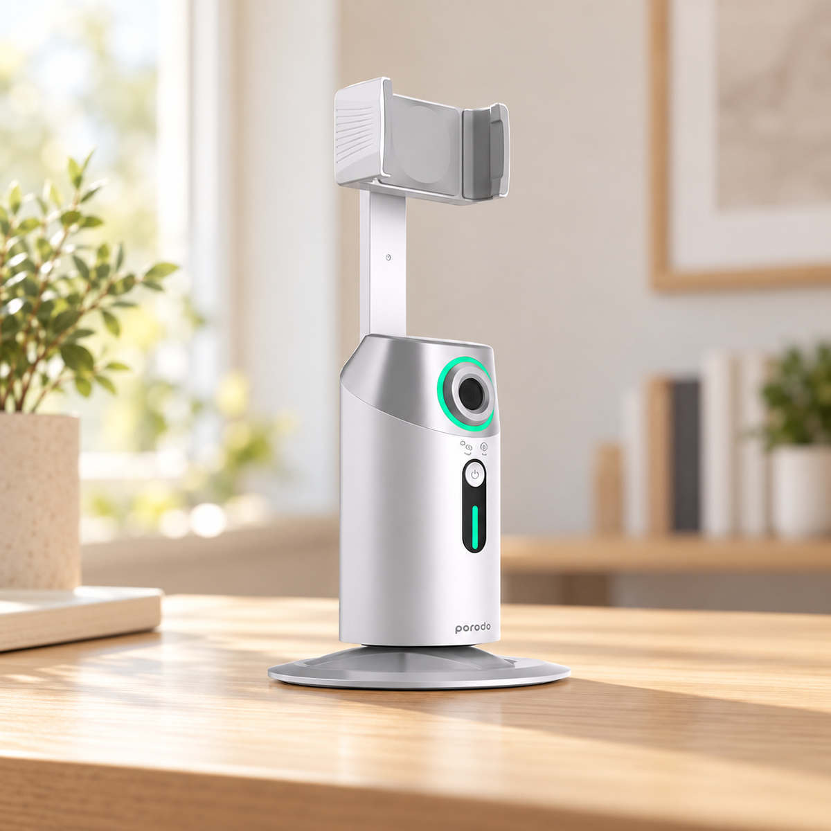 Porodo Gimbal with AI Face tracking Gesture Recognition with Remote Controller — GREY Studio lifestyle