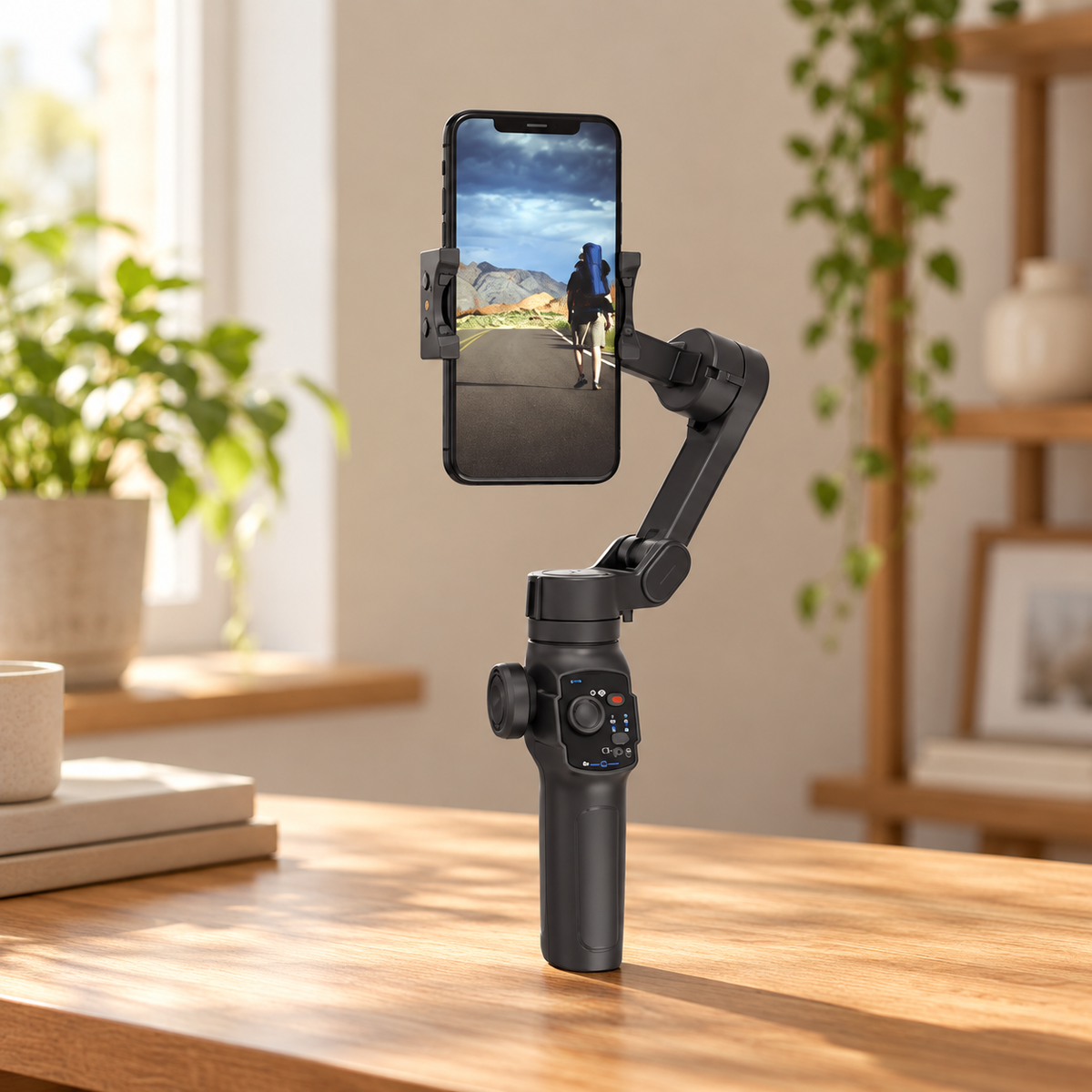 Porodo AI Tracker Gimbal P9 - Black — GREY Studio lifestyle