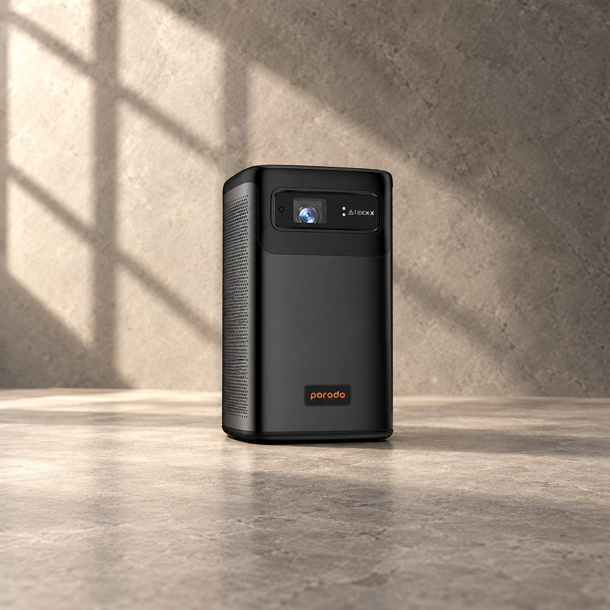 Porodo Android 9.0 960*540P DLP Portable Projector - Black — GREY Studio editorial