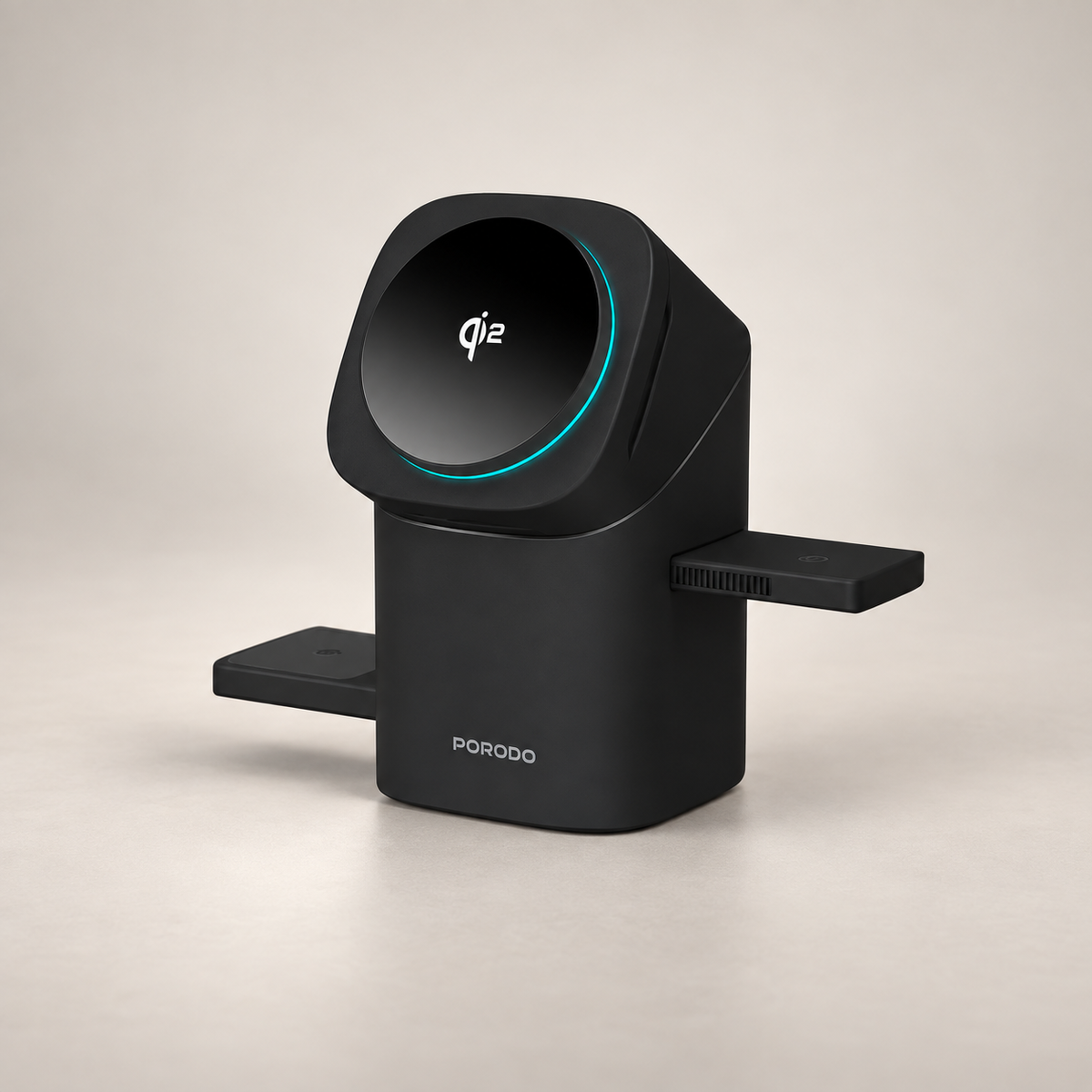 Porodo Auto Rotate & Slide Qi2 MagSafe Charging - Black — GREY Studio catalog