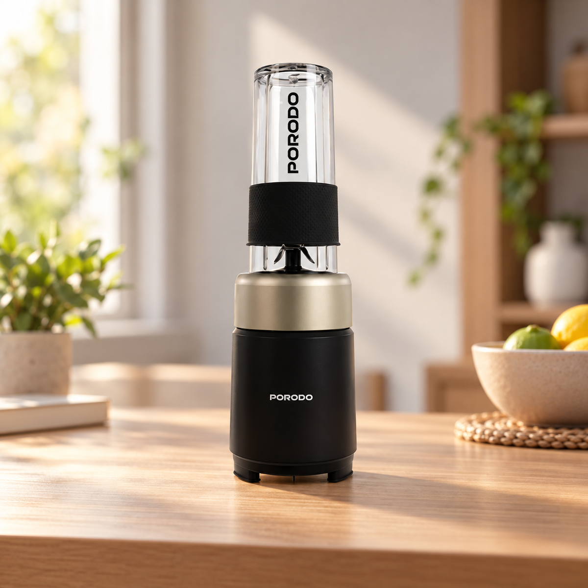 Porodo Blenza Automatic Juice Blender with Push-to-Start Function - Black — GREY Studio lifestyle