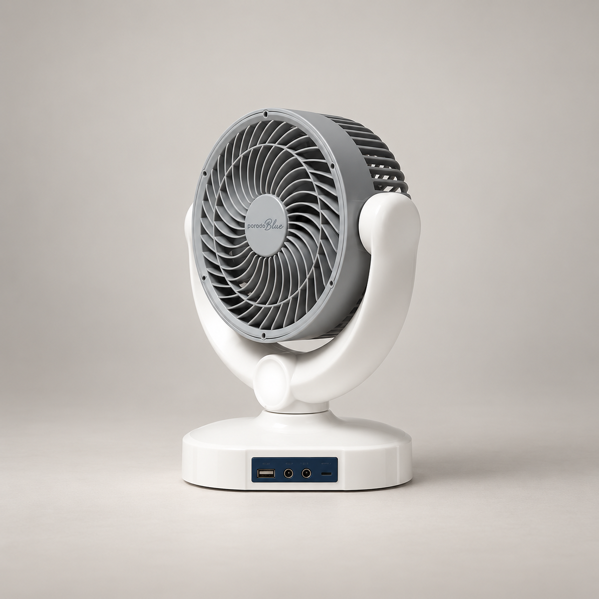 Porodo Blue Cooling & Lighting FAN with Power Bank Function - White — GREY Studio catalog