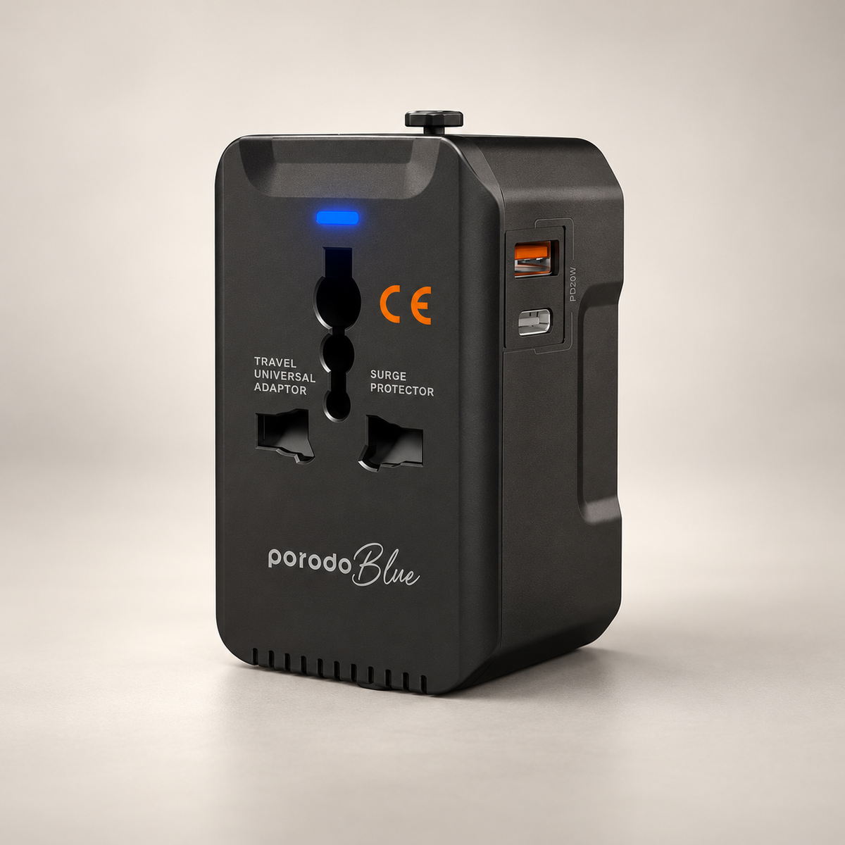 Porodo Blue Dual Port Universal Charger - Black — GREY Studio catalog