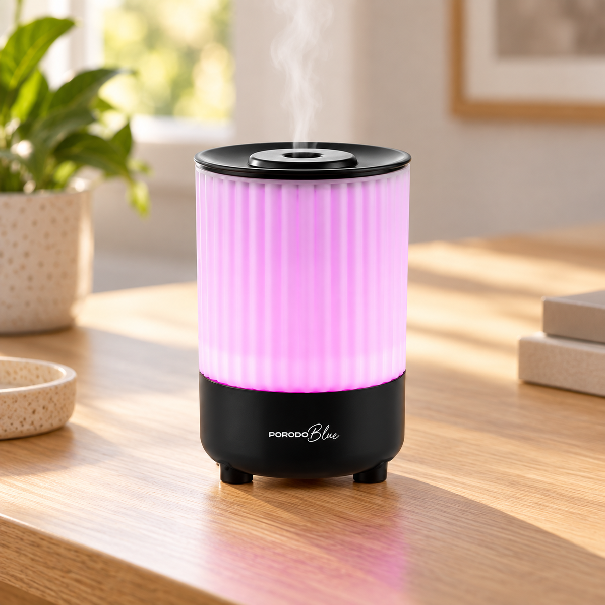 Porodo Blue Noa Aroma Diffuser with Colorful Lights - Black — GREY Studio lifestyle