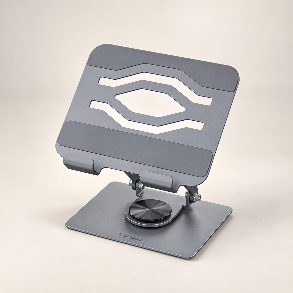 Porodo Zelo 360� Rotatable Tablet Holder with Silicone Grips - Gray — GREY Studio catalog