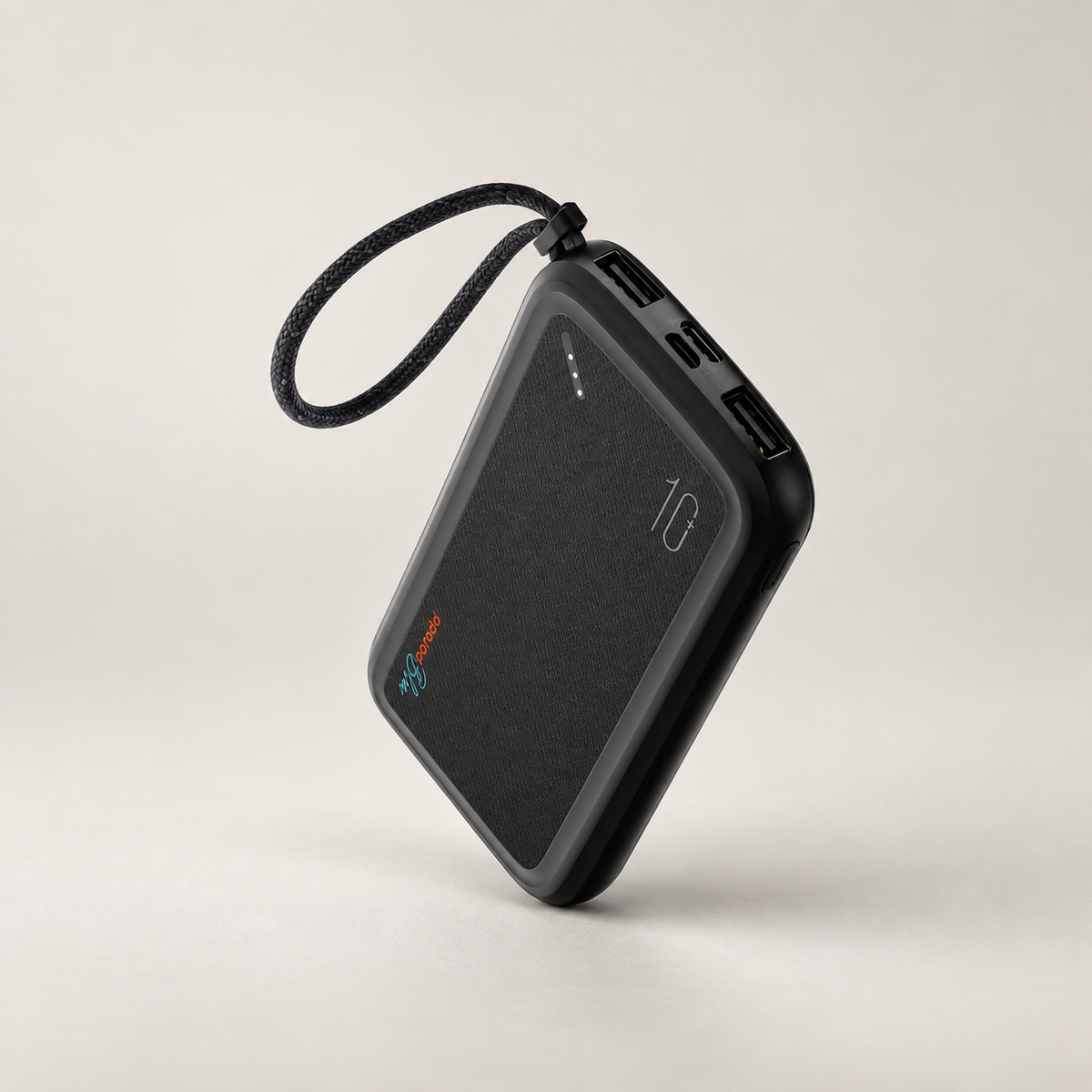 Porodo Blue Power Bank 10000mAh ( Dual USB-A Output + Type-C & Micro USB Input ) - Black — GREY Studio catalog