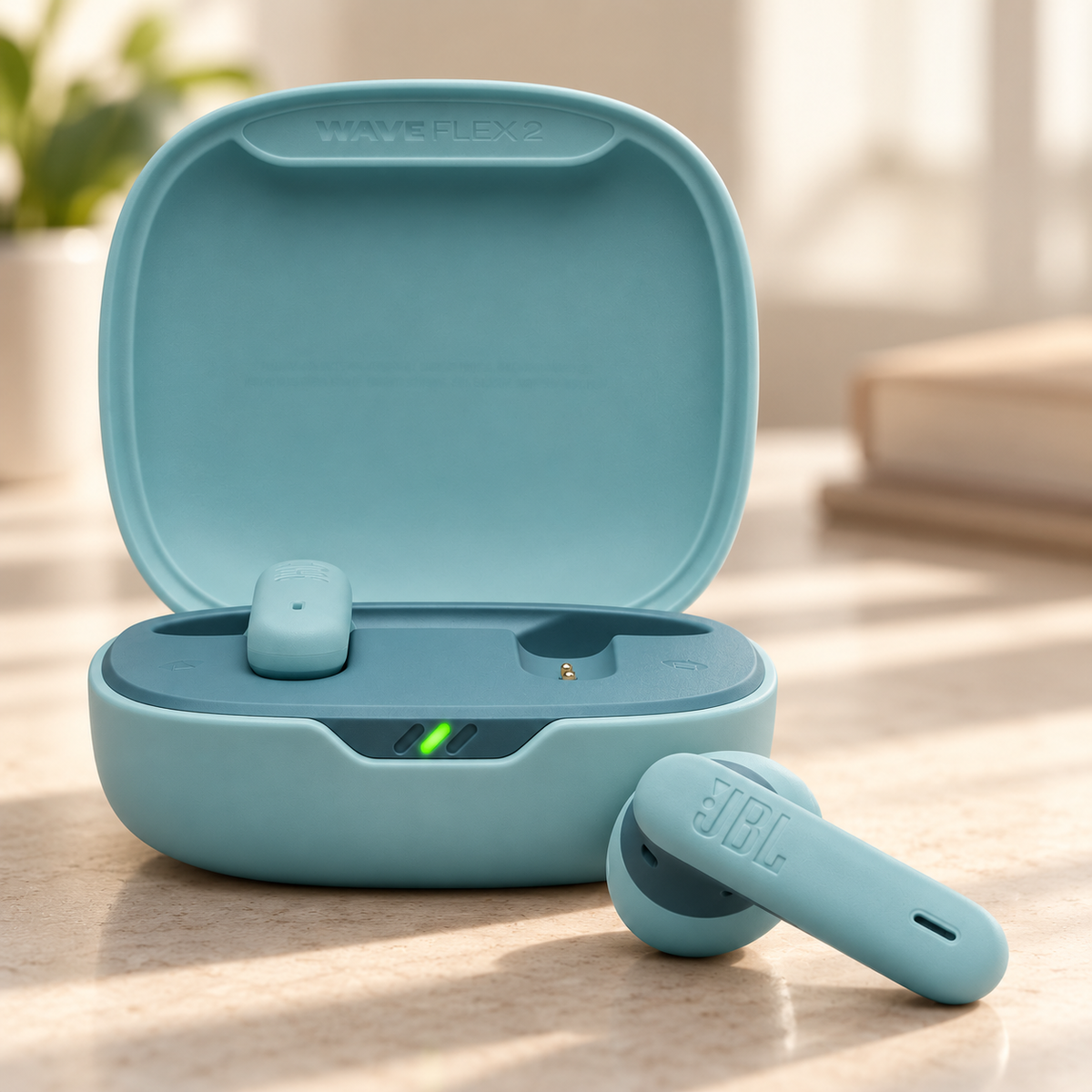 JBL WAVE FLEX 2 EARBUDS — GREY Studio lifestyle