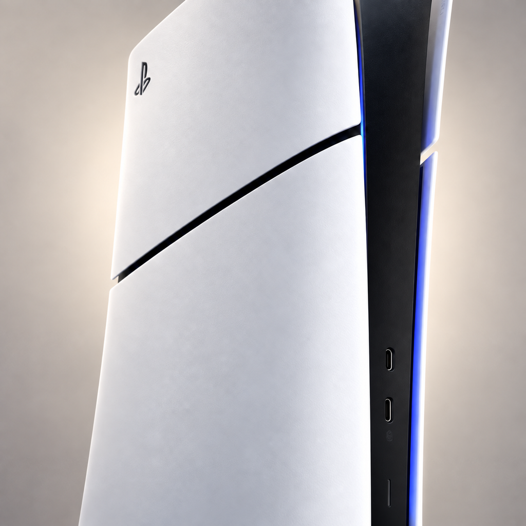 PS5 SLIM DIGITAL 1 TB — GREY Studio detail